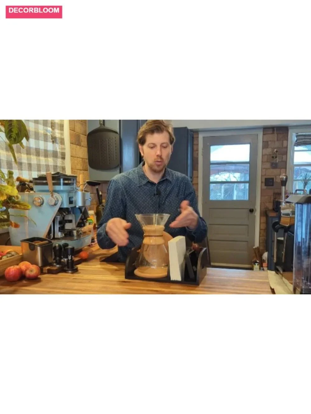 Chemex Caddy Coffee Filter Holder Organizer Black Bamboo